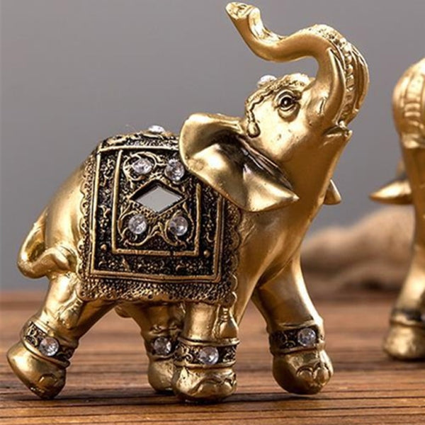 Golden Elephant Statue