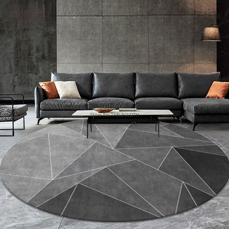 Round washable rugs