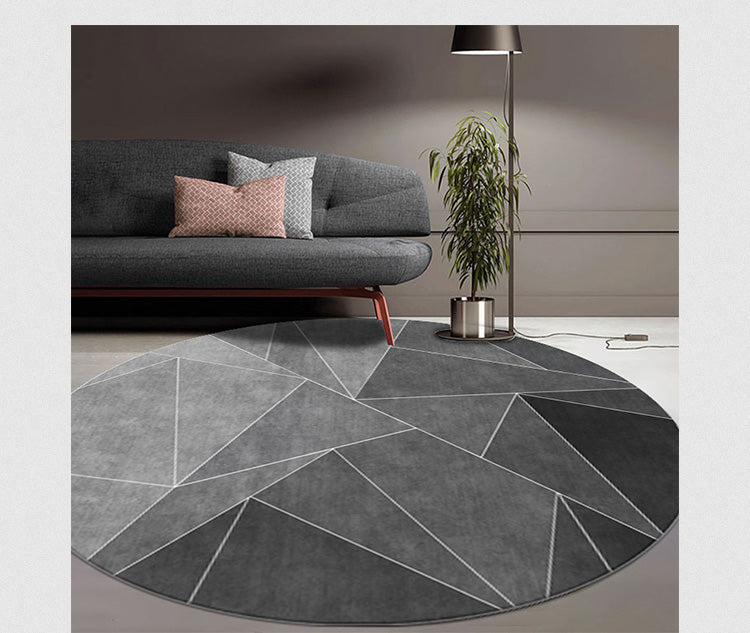 Round washable rugs