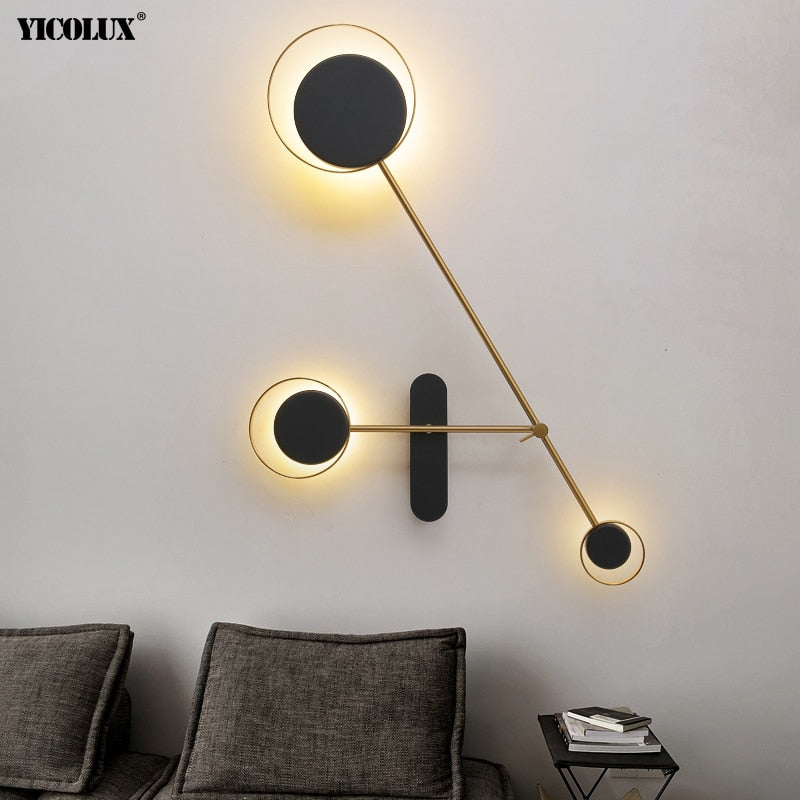 black wall lamp