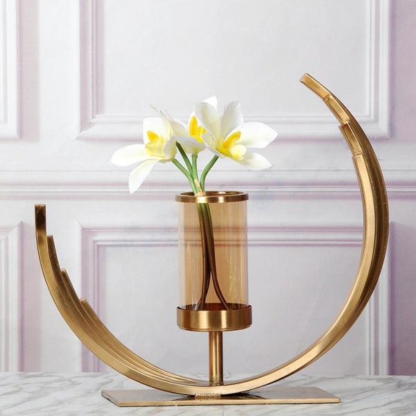 Vase Metal Gold Candlestick