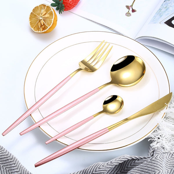 Gold Dinnerware Set