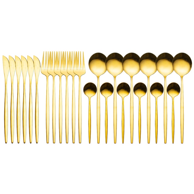 Gold Dinnerware Set