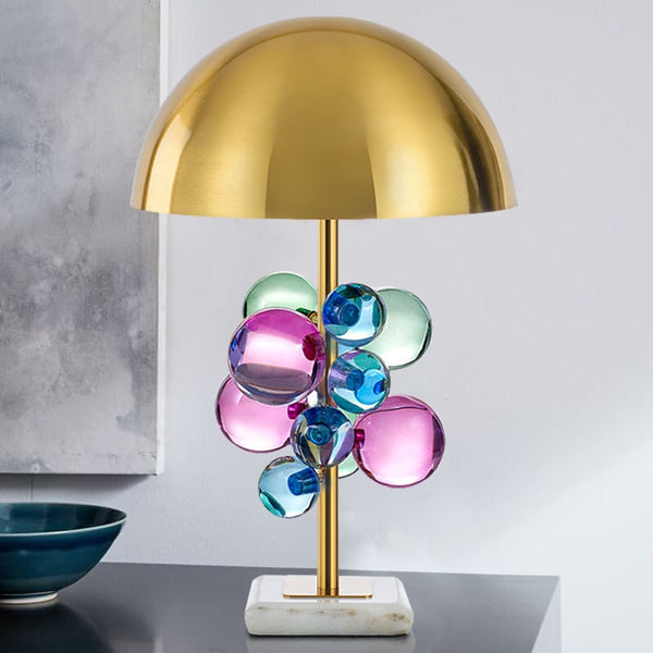 Gold Mushroom Lamp