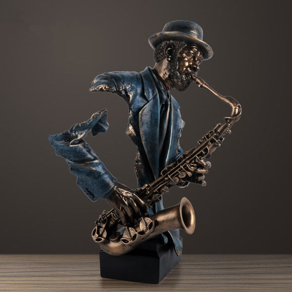 Saxophone Bust Statue