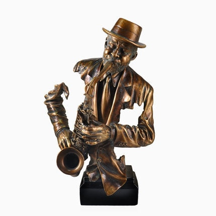 Saxophone Bust Statue