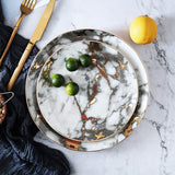 Luxurious Marble Pattern Plates