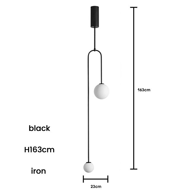 black iron lamp