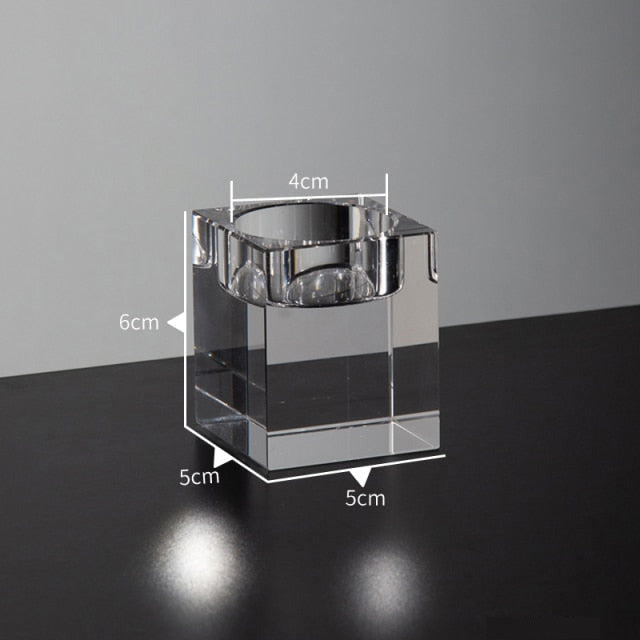 حاملات الشموع الكريستالية